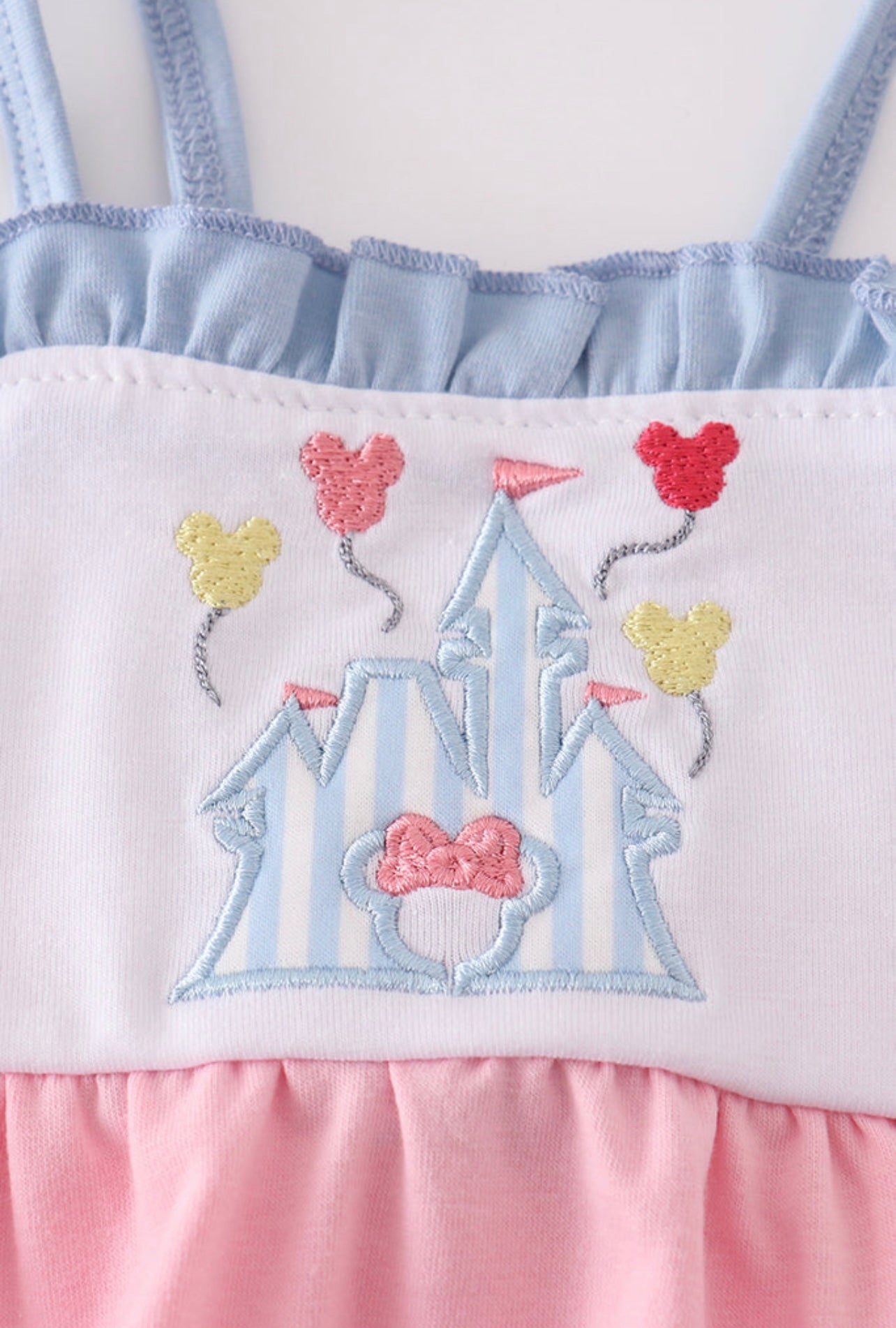 Pink Castle Ruffle Dress