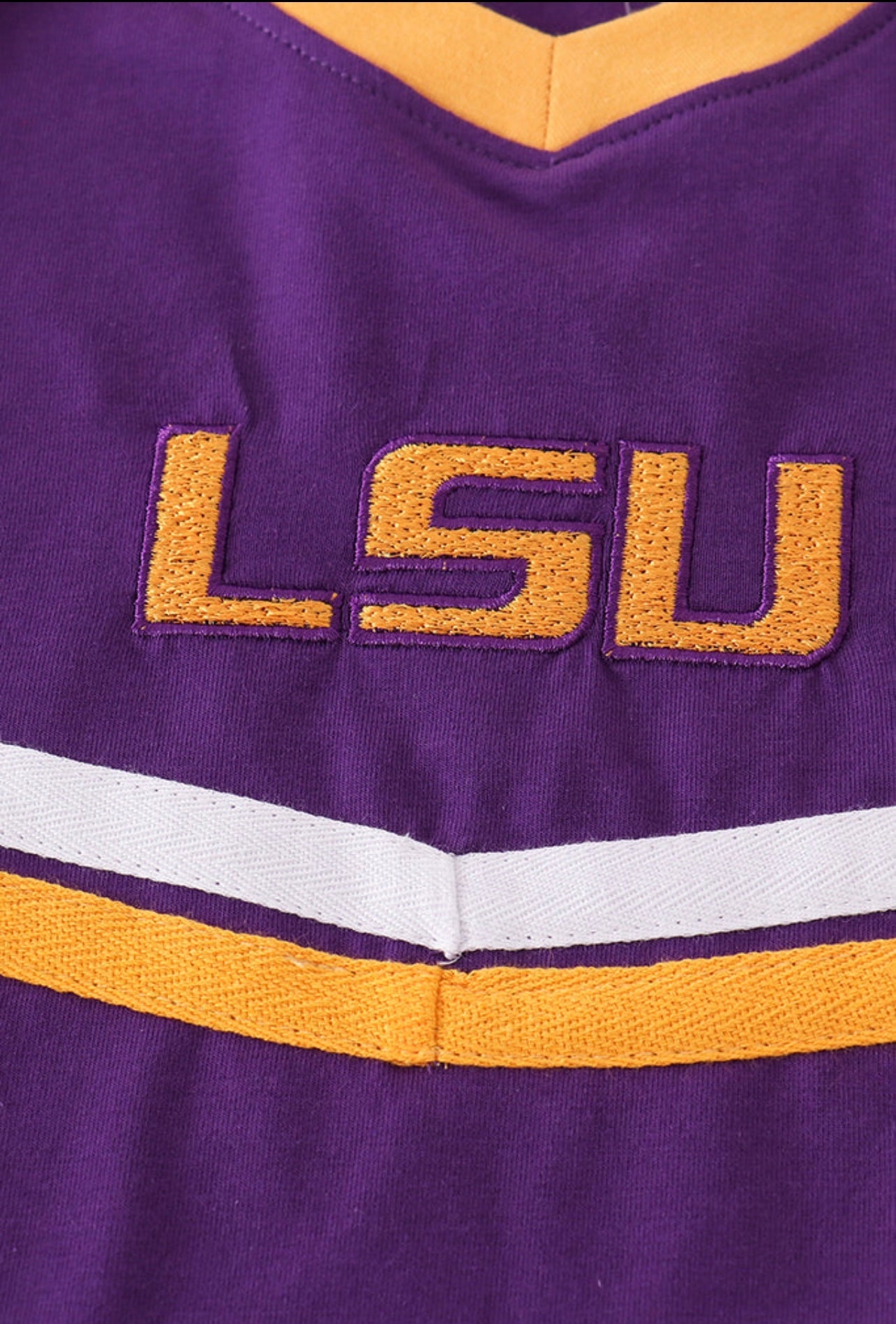 LSU Embroidery Cheer Skort Set