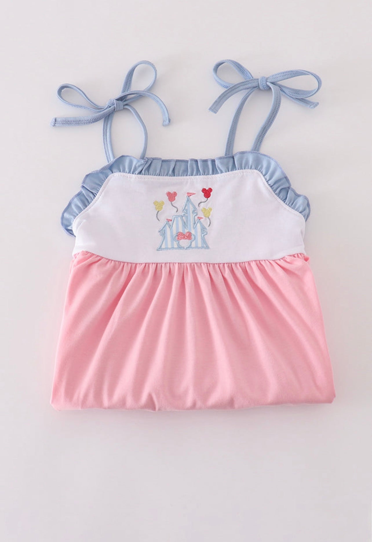 Pink Castle Ruffle Dress