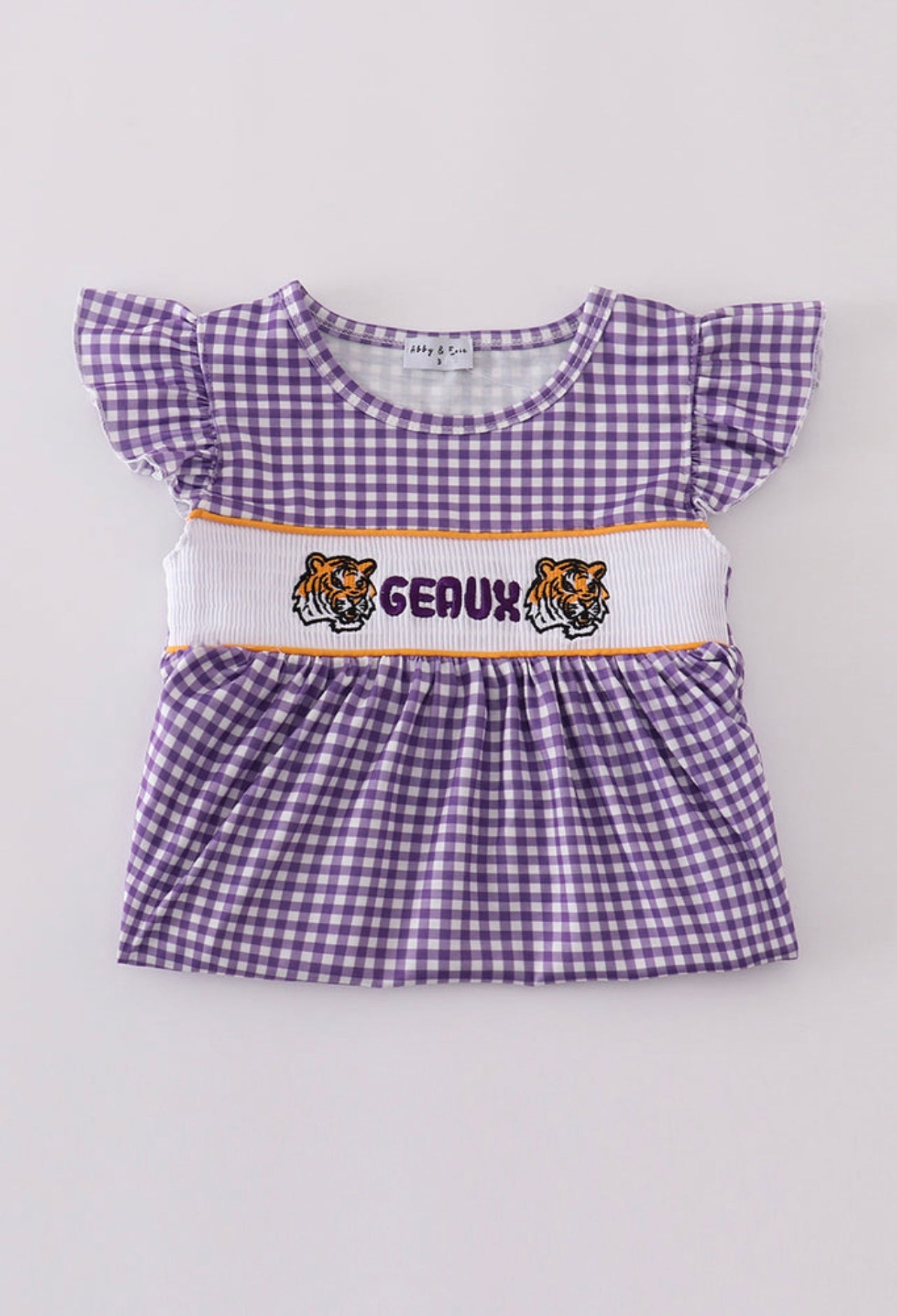 LSU GEAUX SMOCKED DRESS