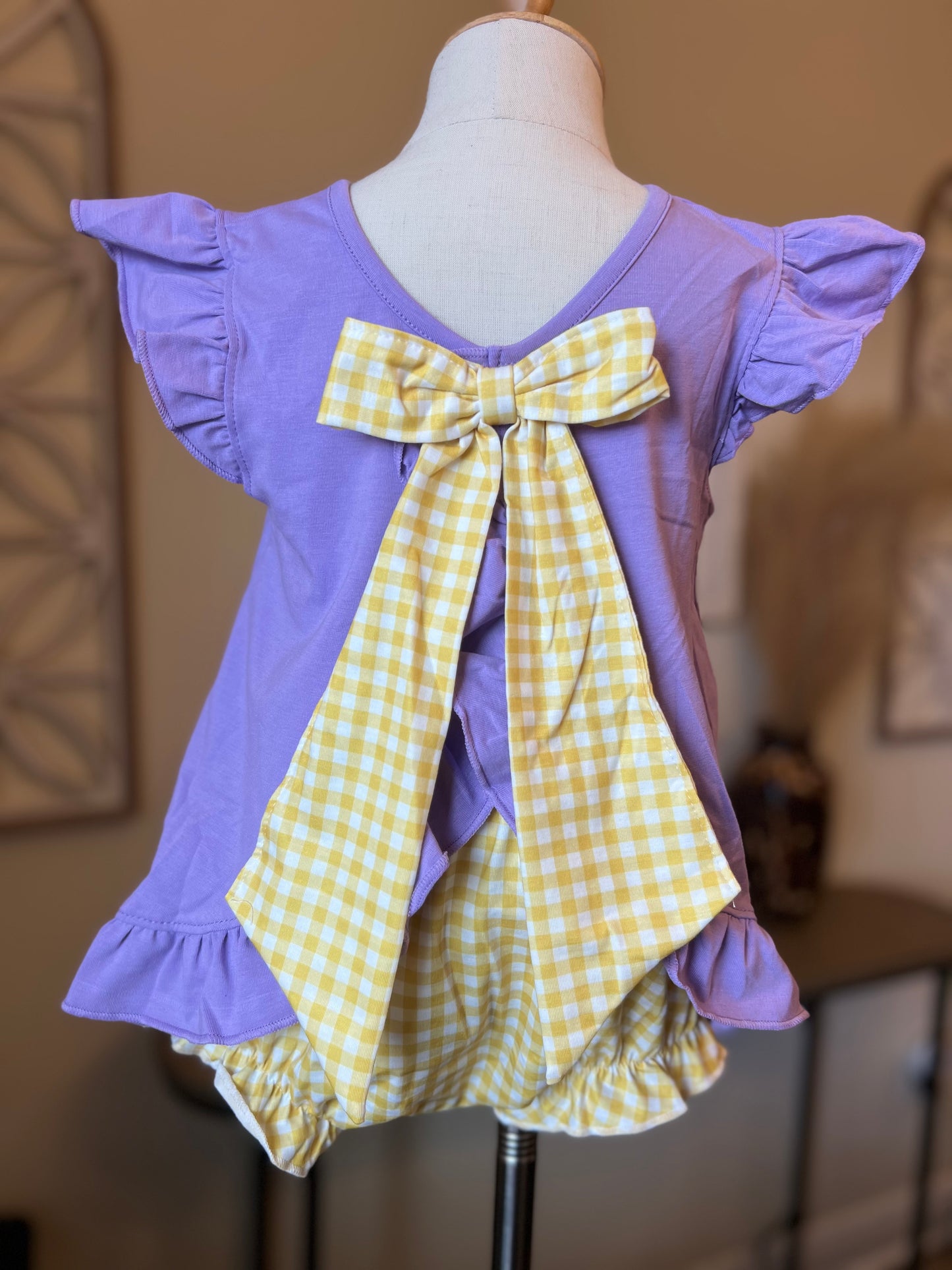 LSU SEQUIN BLOOMER SET