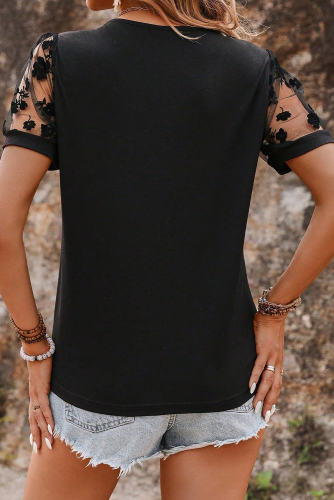 Floral Lace Patchwork Top