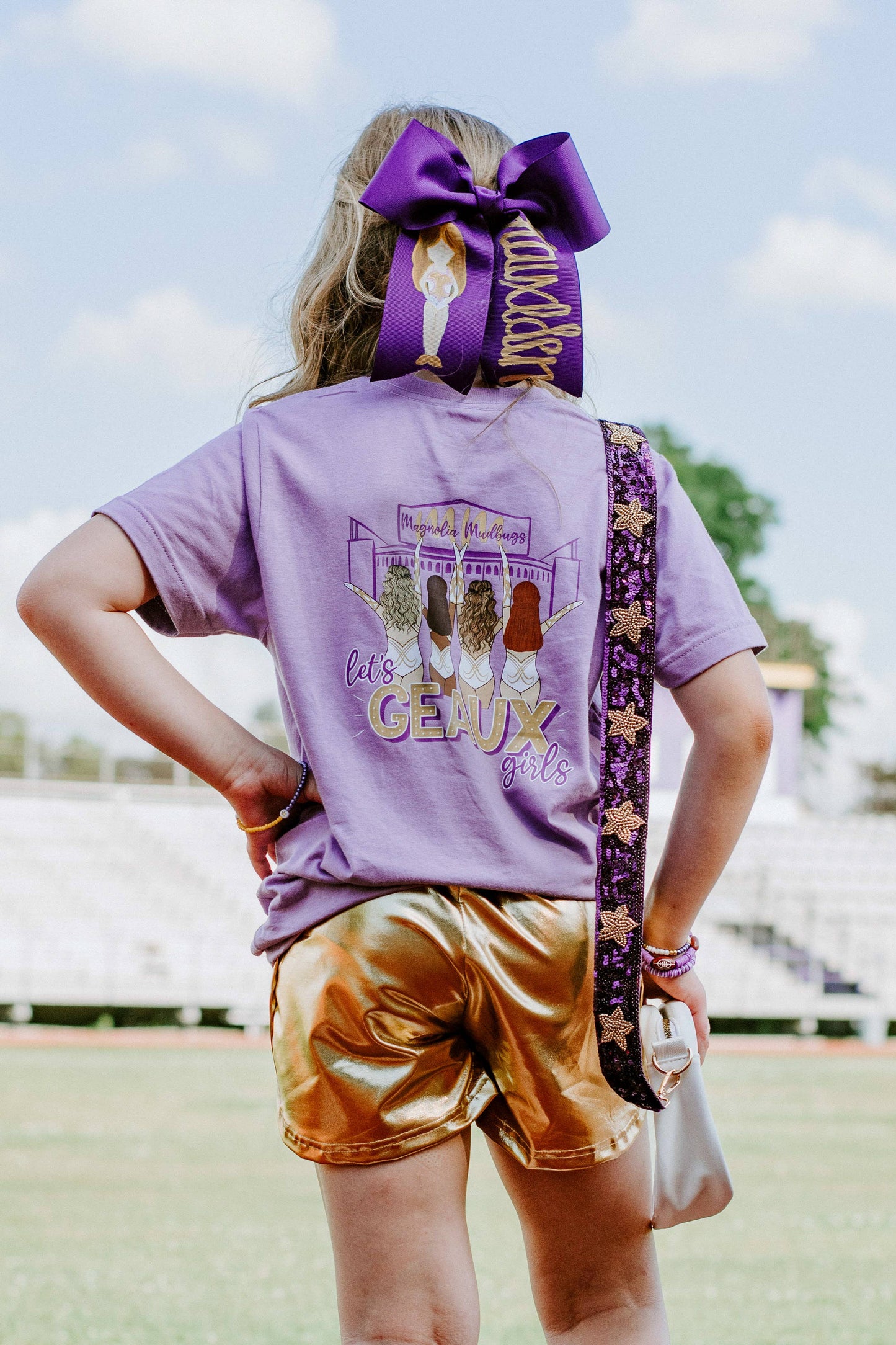 Let's GEAUX Girls Tee