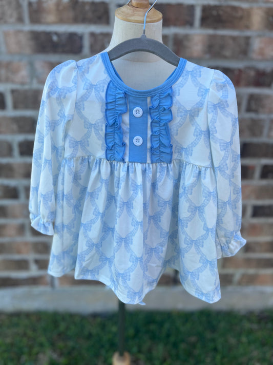 Bow Ruffle Bloomer Set