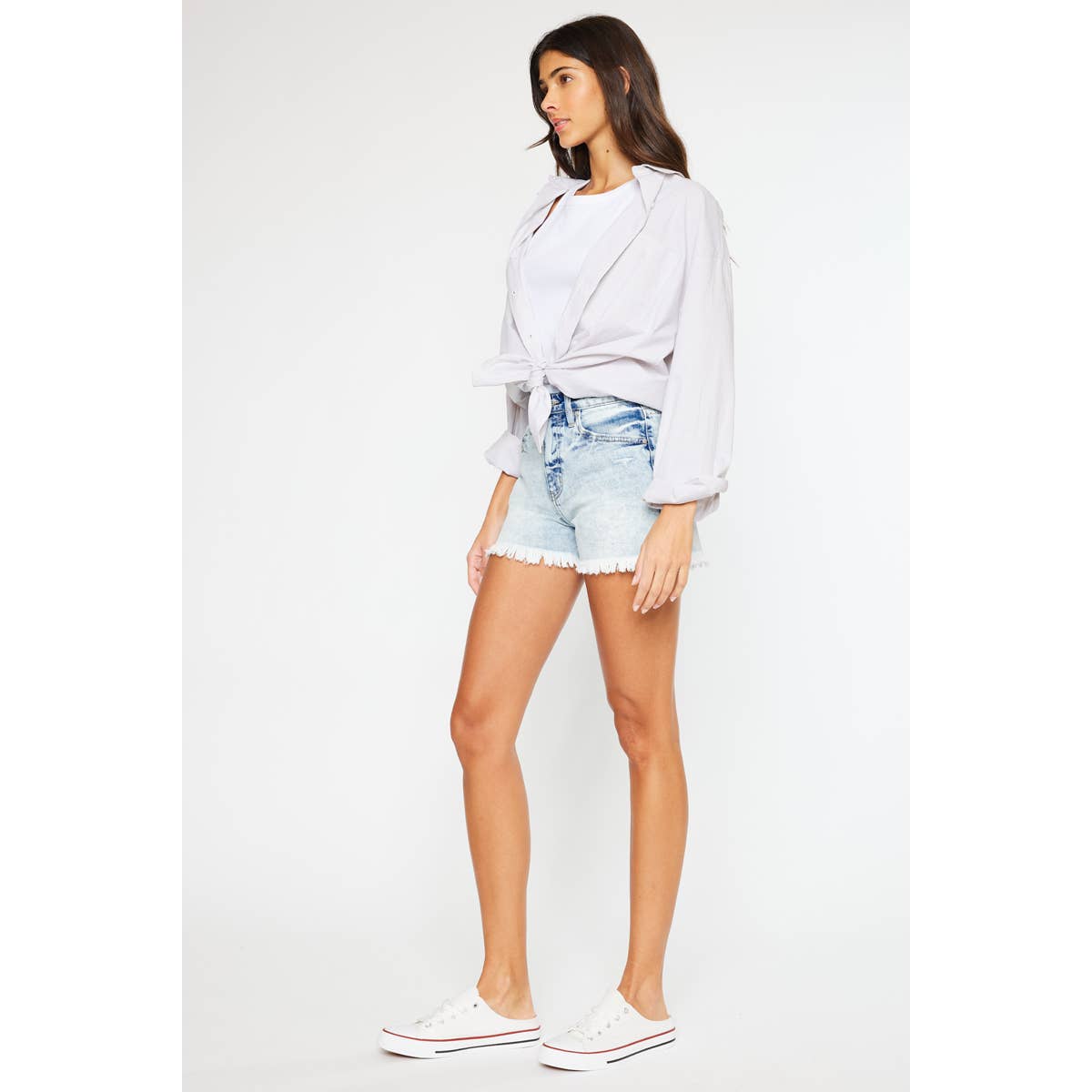 Kancan Gardenia High Rise Mom Shorts