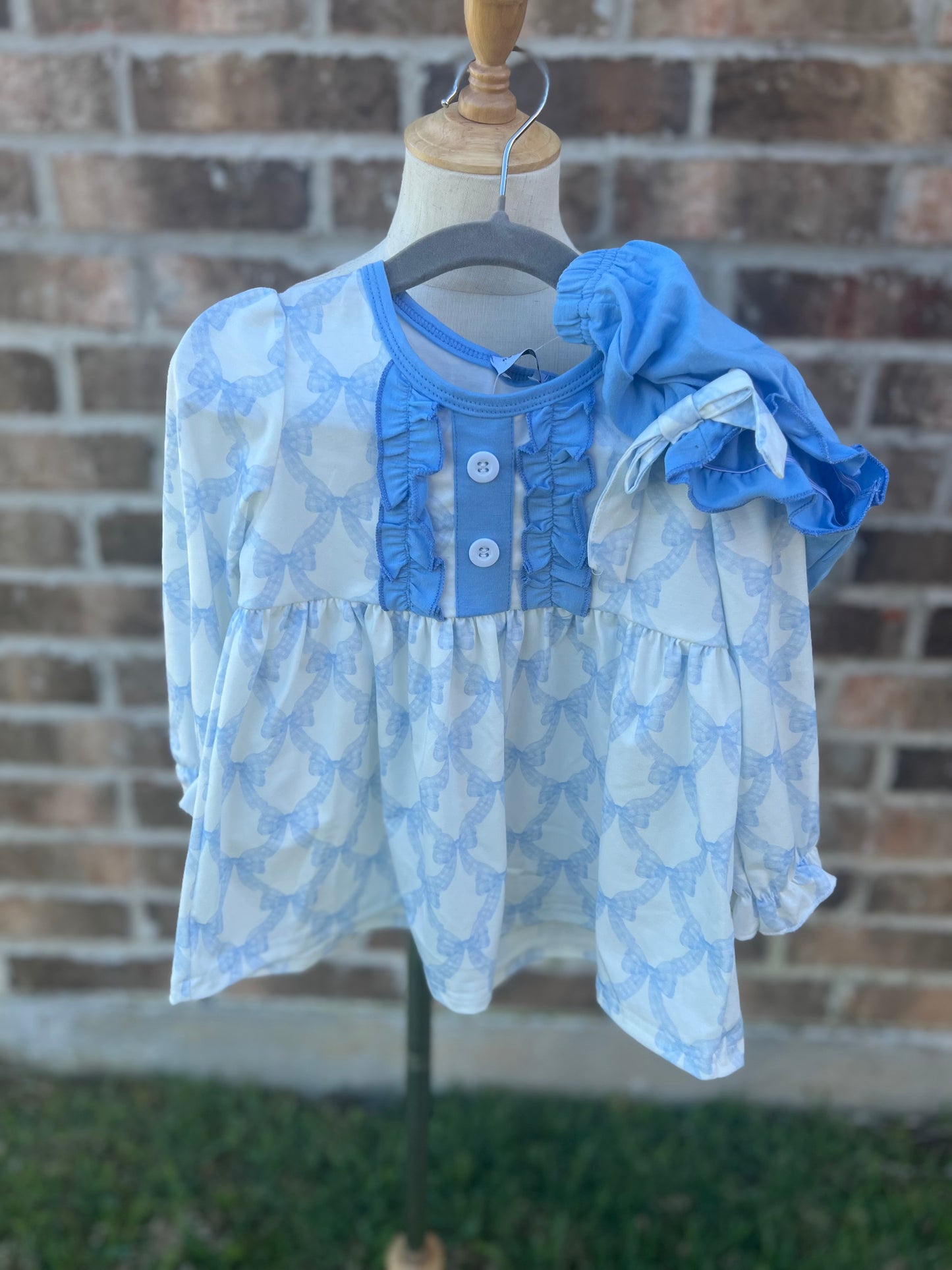 Bow Ruffle Bloomer Set