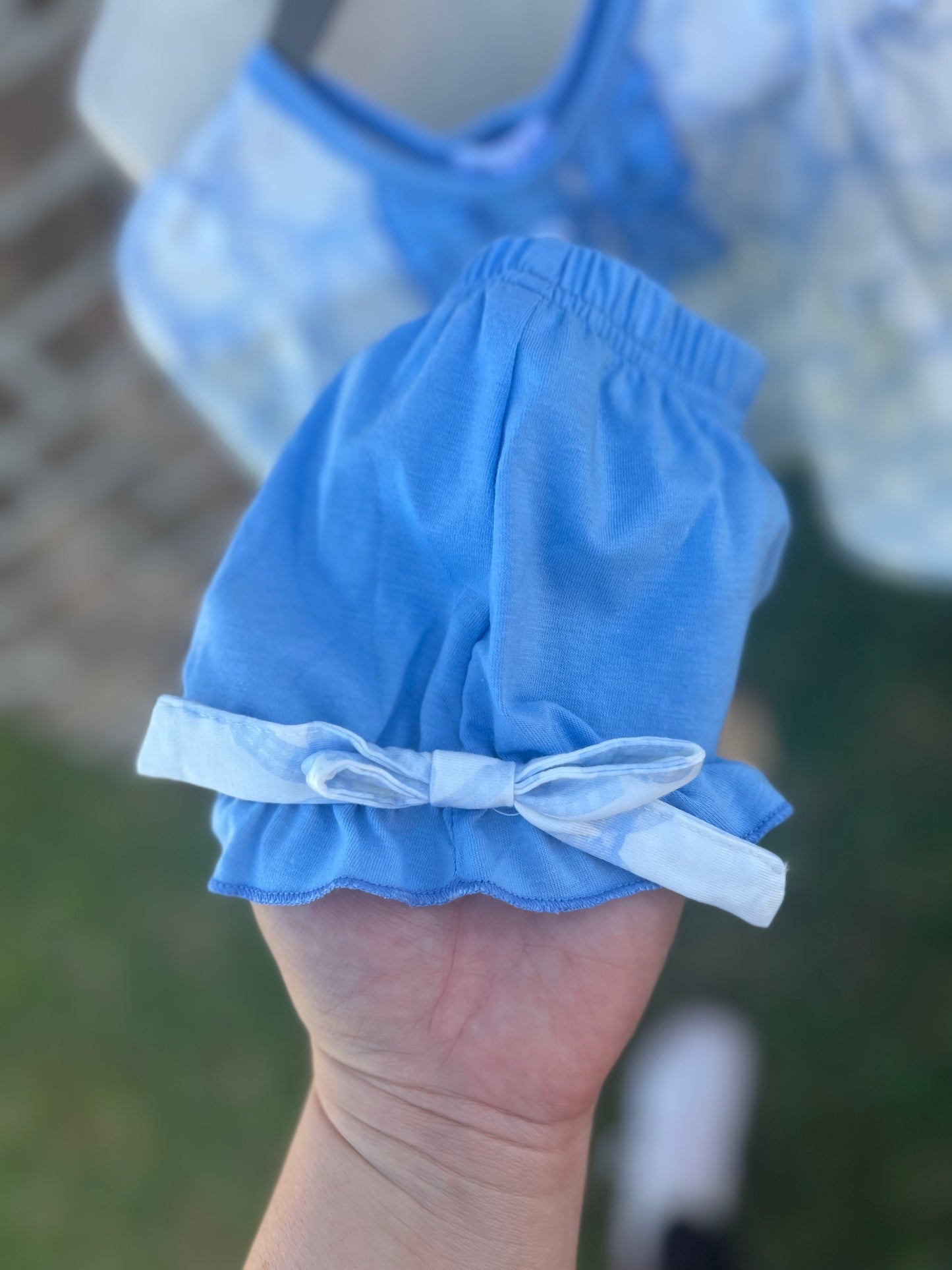 Bow Ruffle Bloomer Set