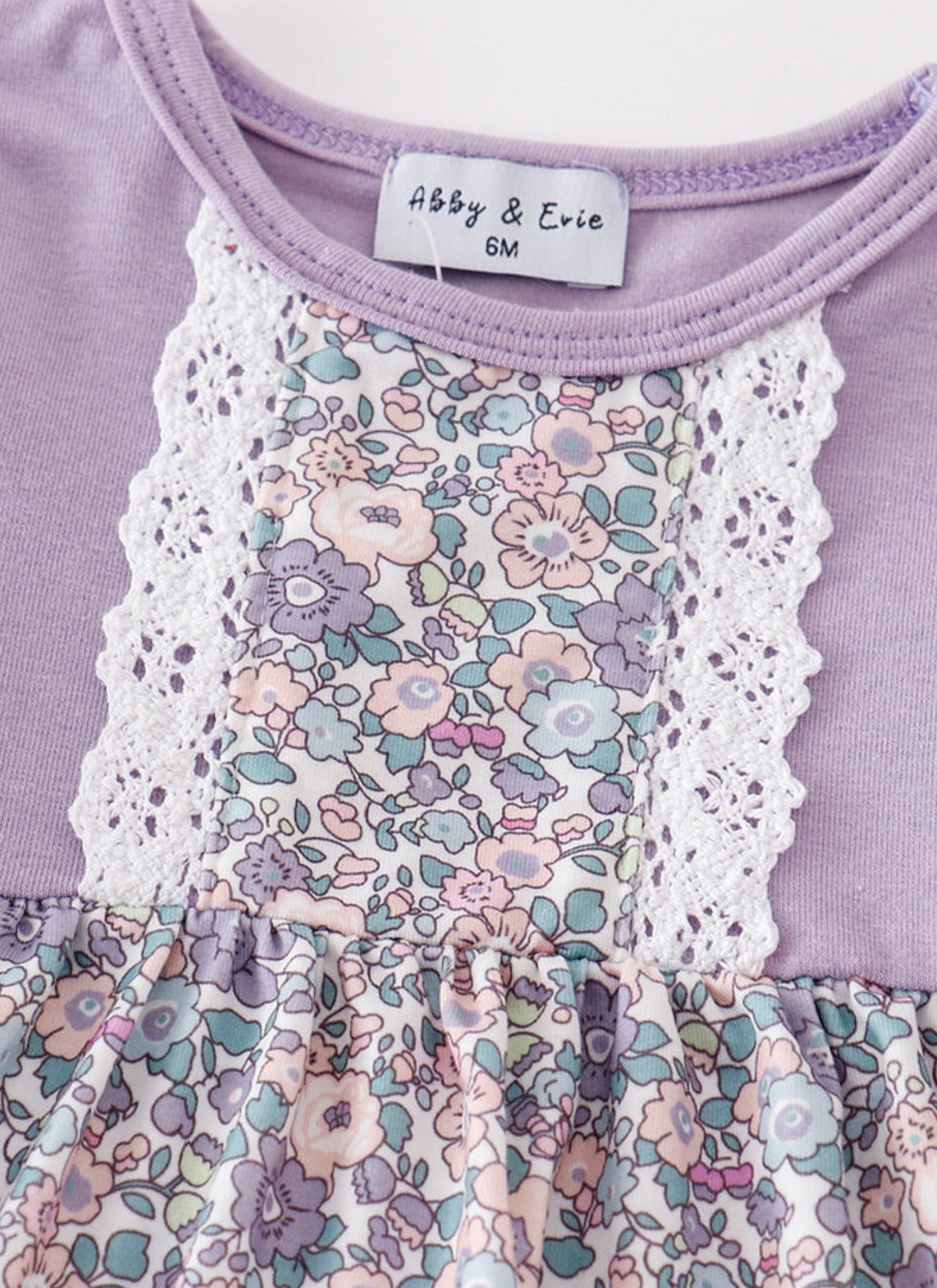 Purple Floral Bloomer Set