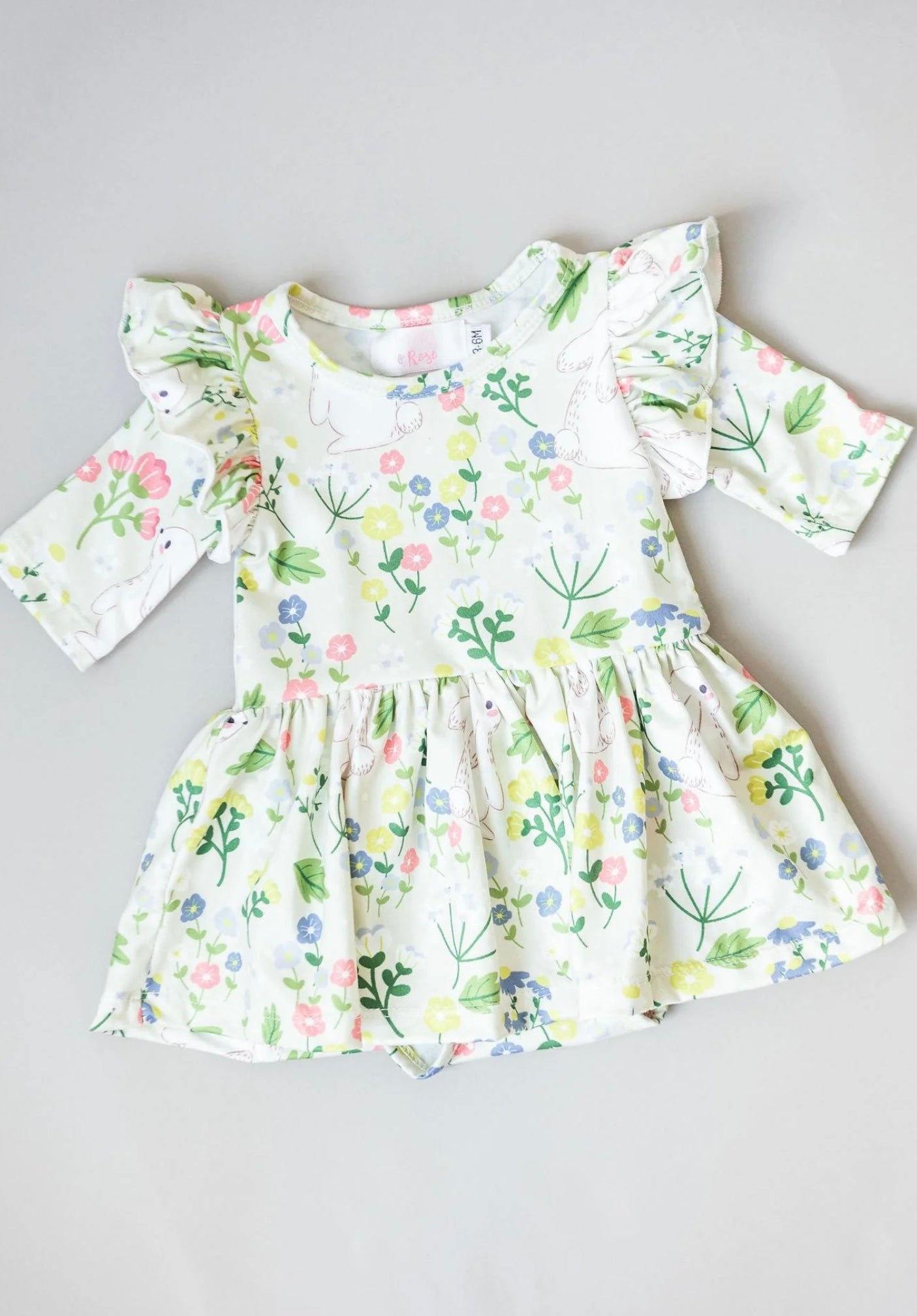 NO BUNNY LIKE YOU TWIRL FLUTTER BODYSUIT