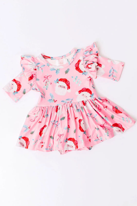 JOLLY OLD SAINT NICK TWIRL FLUTTER BODYSUIT