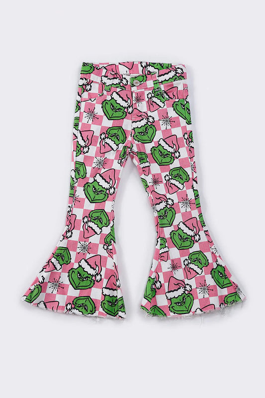 PINK GRINCH BELL BOTTOMS