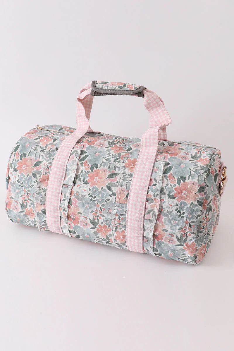 PINK FLORAL TRAVEL BAG