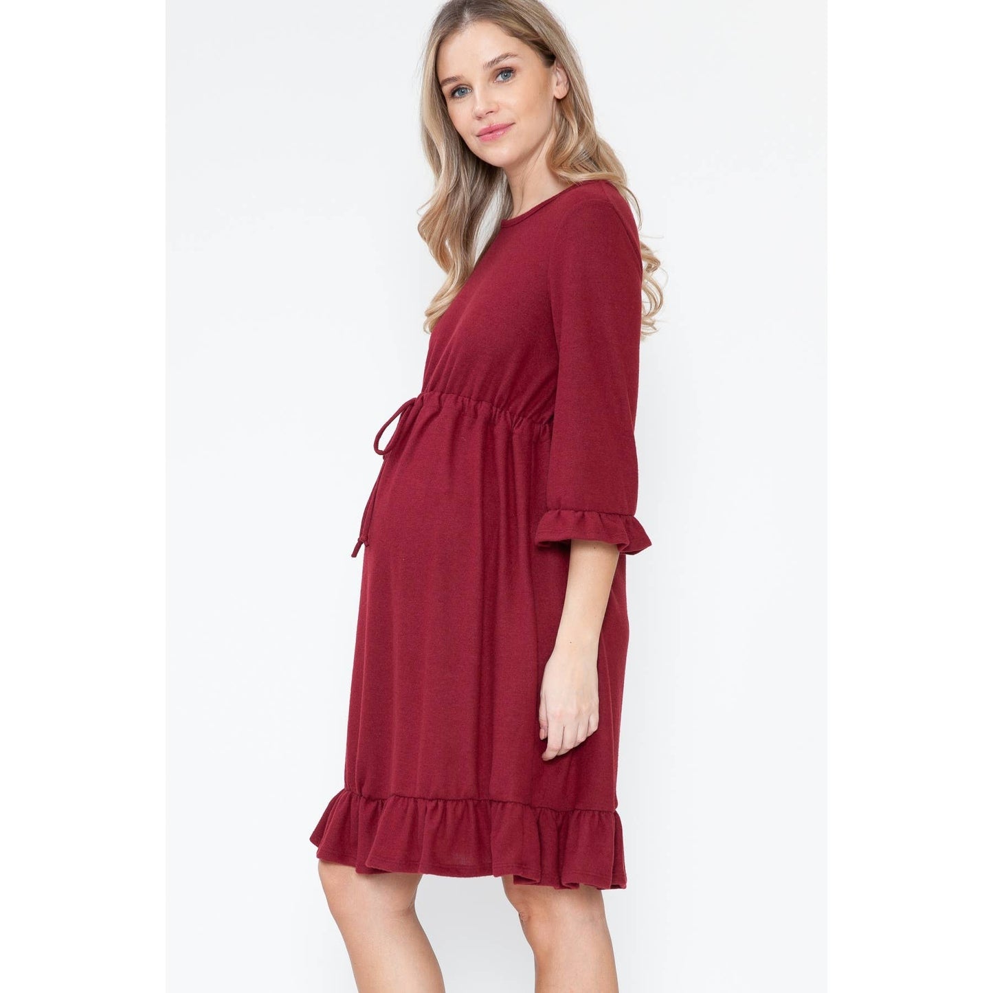 Maternity Christmas Classic Midi Dress