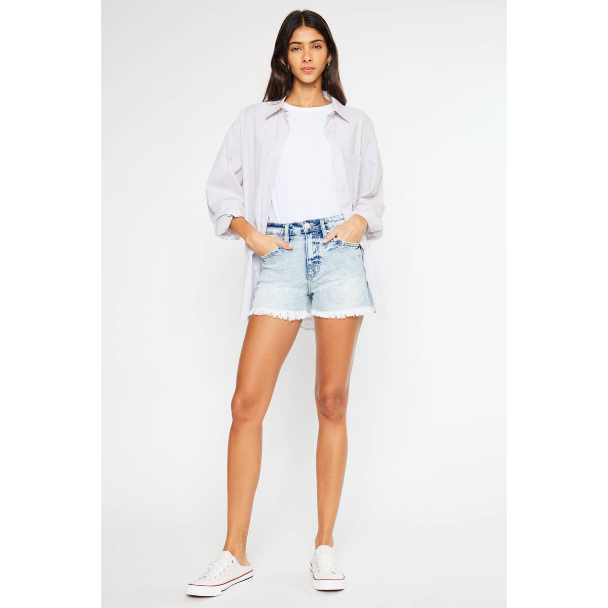 Kancan Gardenia High Rise Mom Shorts