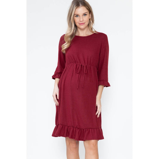 Maternity Christmas Classic Midi Dress