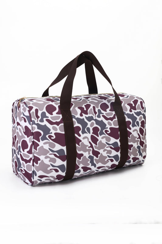 Camo Print Duffle Bag