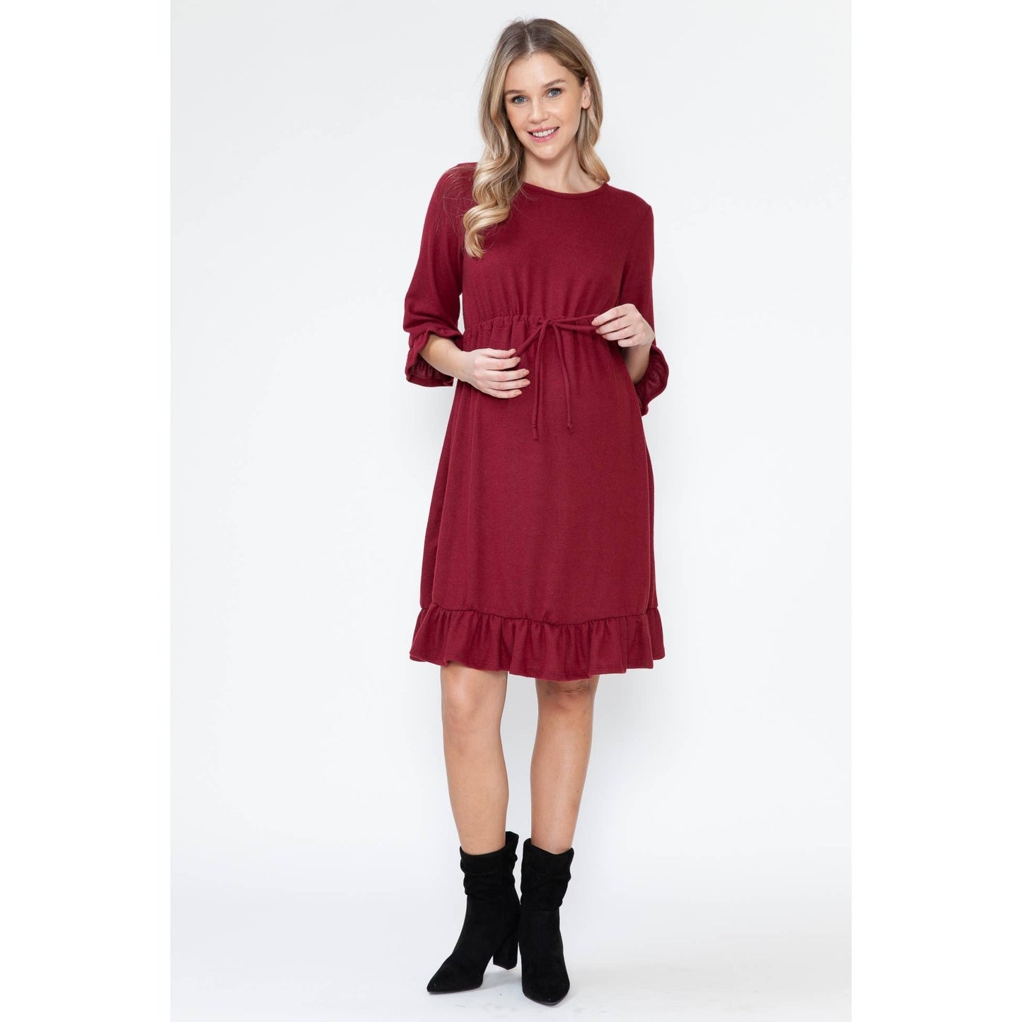 Maternity Christmas Classic Midi Dress